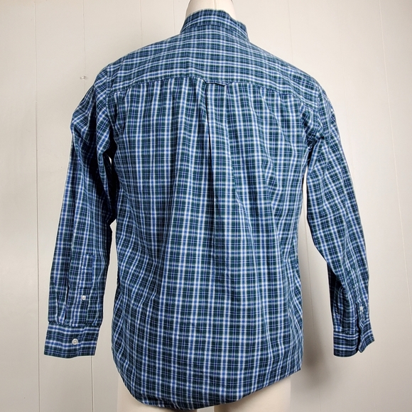 Chaps plaid long sleeve button up shirt size medium - Picture 3 of 9